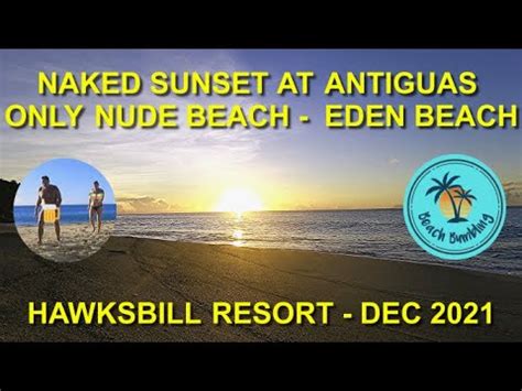 Naked Sunset At Antiguas Only Nude Beach